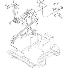 COLLECTEUR DE LEVIERS HYDRAULIQUES AUXILIAIRES STIGA ORIGINAL - 1137-0641-01