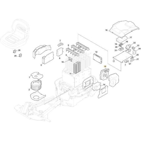 Kit alimentation (batteries+chargeur) pour ORIGINAL STIGA 720S - 1126-9174-02 | Newgardenstore.eu