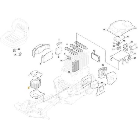 Golden Motors Motor ventilador HPM5KW 48V ORIGINAL STIGA - 118563738/1 | Newgardenstore.eu