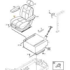 ASIENTO ORIGINAL STIGA TITAN - 1134-7215-01 | Newgardenstore.eu