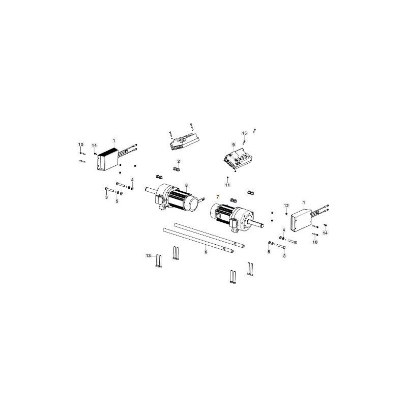 TRANSEJE LINIX SX (ALB. 25) GYRO 900 ORIGINAL STIGA - 118401020/0