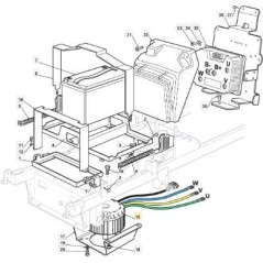 MOTEUR À LAME ÉLECTRIQUE CC SANS BALAIS ORIGINAL STIGA - 118563020/0 | Newgardenstore.eu