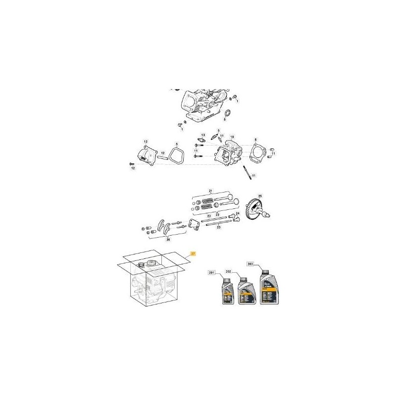 LC170-MOTOR (MANUELLER START) ORIGINAL STIGA - 118550656/0