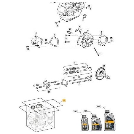 MOTEUR LC170 (DÉMARRAGE MANUEL) ORIGINAL STIGA - 118550656/0 | Newgardenstore.eu