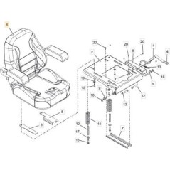 SEDILE ORIGINALE STIGA - 118830787/0 | Newgardenstore.eu