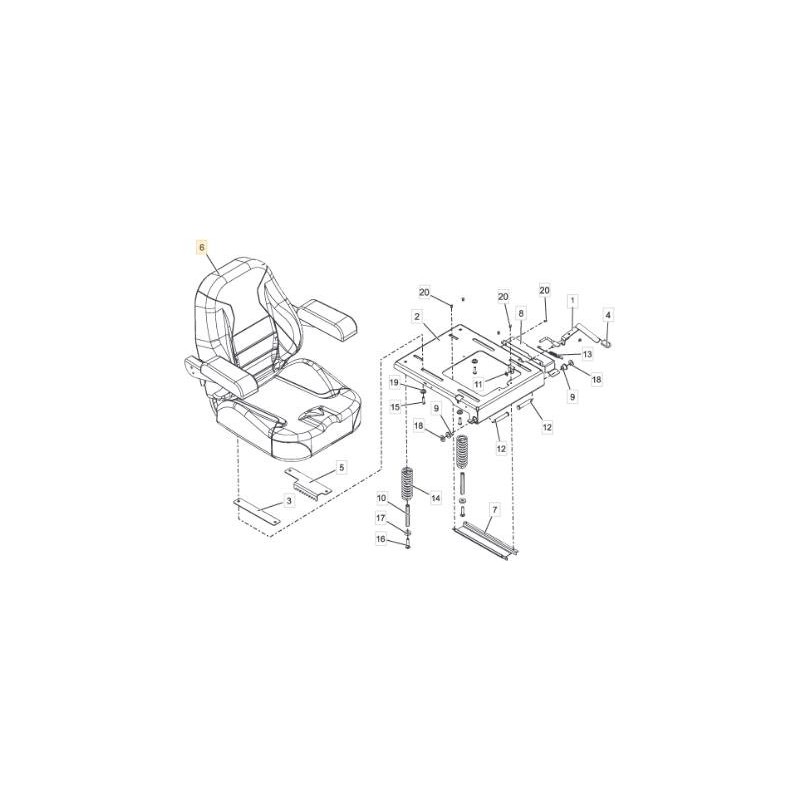 ORIGINAL STIGA SEAT - 118830787/0