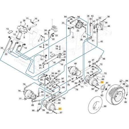 RADMOTOR MIT BYPASS LINKS ORIGINAL STIGA - 1137-0960-01 | Newgardenstore.eu