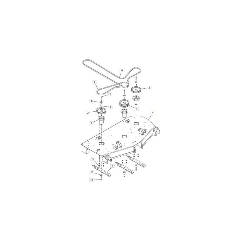 PLATAFORMA DE CORTE DE DESCARGA LATERAL ORIGINAL STIGA - 118830809/0