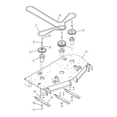 PLATEAU DE COUPE ORIGINAL STIGA À DÉCHARGE LATÉRALE - 118830809/0 | Newgardenstore.eu