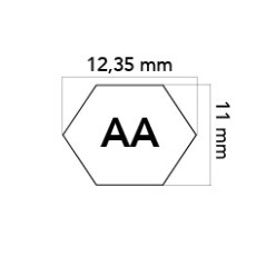 Hexagonal belt AA90 lawn tractor UNIVERSAL 12.7x2286mm