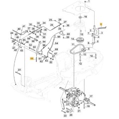 Rasentraktor Feder 2105M 2125H 2125M ORIGINAL STIGA 1131-1507-00