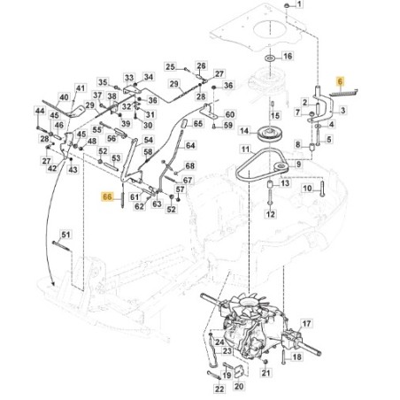 Ressort pour tracteur de pelouse 2105M 2125H 2125M ORIGINAL STIGA 1131-1507-00 | Newgardenstore.eu