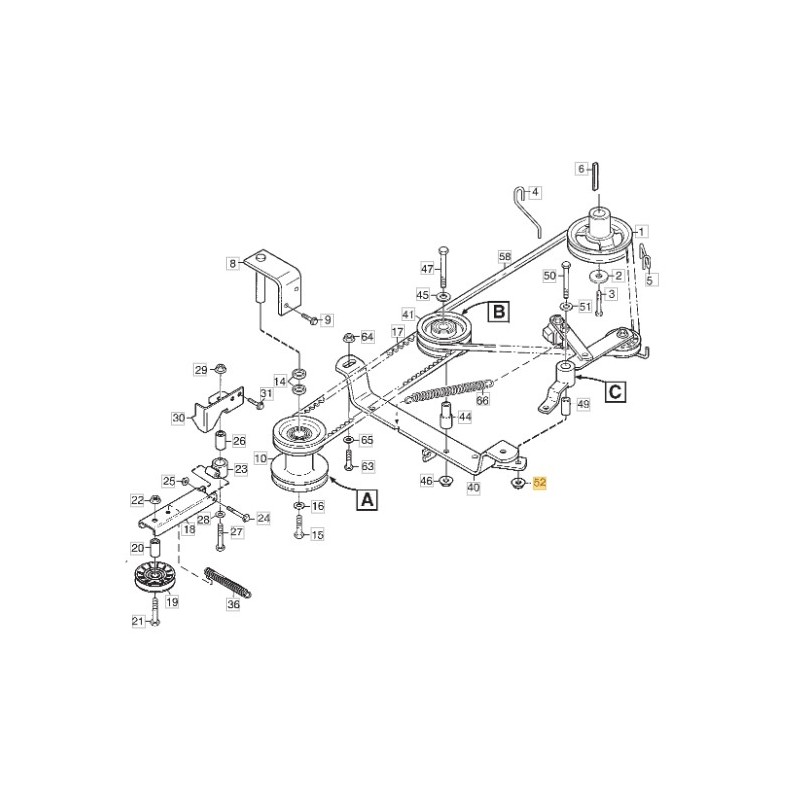 Rasentraktor Feder 2105M 2125H 2135H ORIGINAL STIGA 1131-1506-00