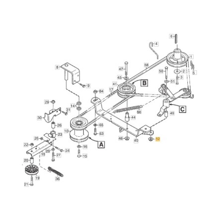 Ressort pour tracteur de pelouse 2105M 2125H 2135H ORIGINAL STIGA 1131-1506-00 | Newgardenstore.eu
