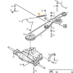 Ressort pour tracteur de pelouse Villa13 Villa14HST ORIGINAL STIGA 1134-5214-01 | Newgardenstore.eu
