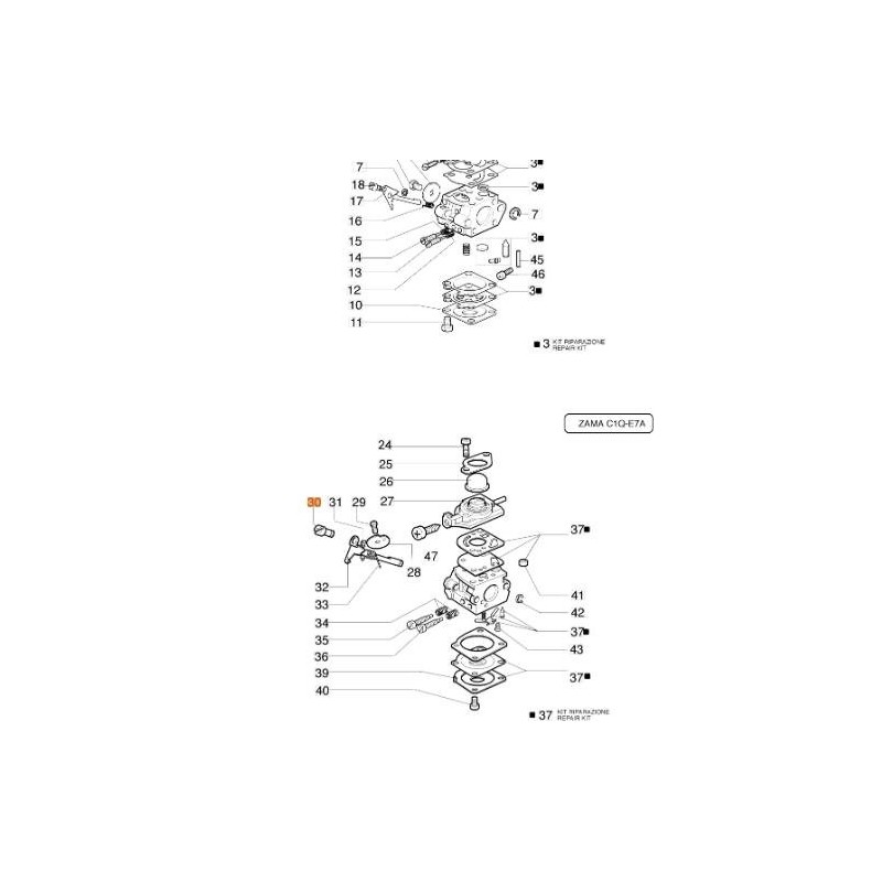 GANCHO DE CABLE DEL ACELERADOR AL CARBURADOR K045001 ORIGINAL EMAK 2318412