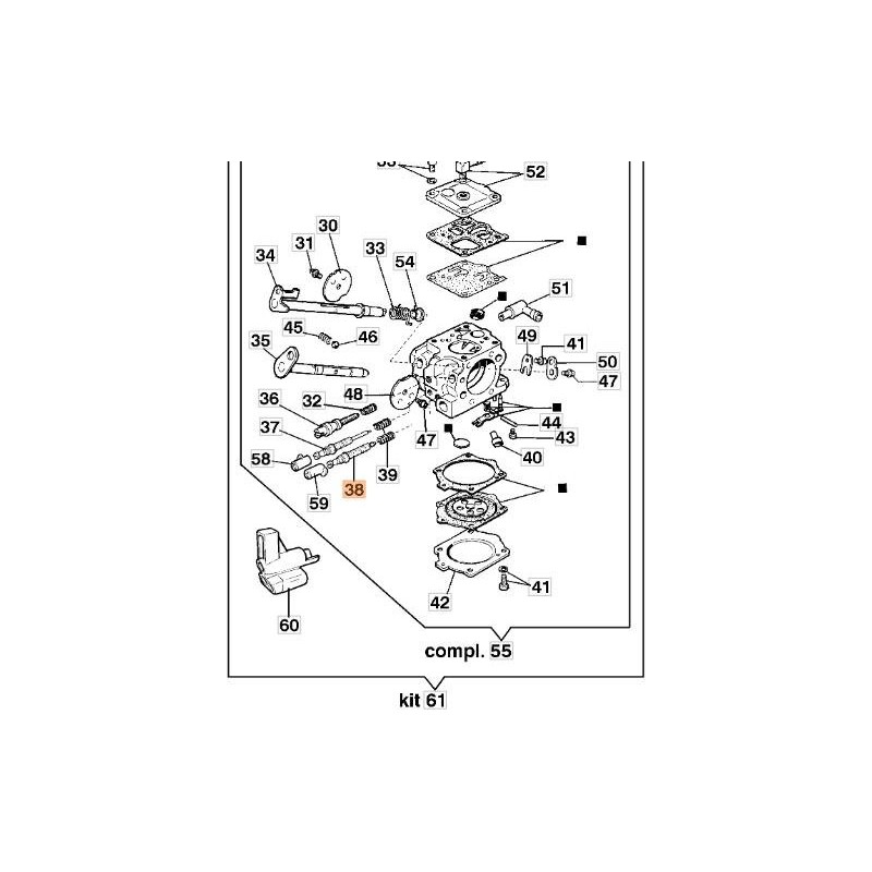 VITE DI REGISTRO MAX 102-3383 CARBURAT. ORIGINALE EMAK 2318762