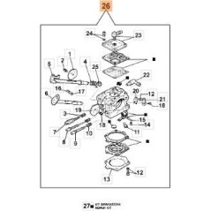 ORIGINAL EMAK CARBURETOR KIT 097000512A
