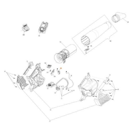 ACCÉLÉRATEUR PROPORTIONNEL AVEC CÂBLE L. 100 ORIGINAL EMAK 54360042R | Newgardenstore.eu