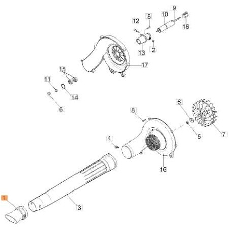TUBO EMAK ORIGINAL 61240212R | Newgardenstore.eu