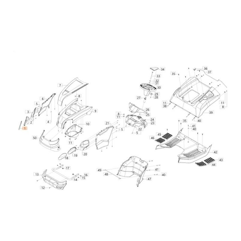 VETRO (FANALE) ORIGINALE EMAK 68160009R