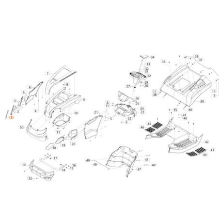 VIDRIO (FARO) ORIGINAL EMAK 68160009R | Newgardenstore.eu