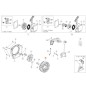 Flywheel for brush cutter BCH40BP BCH400S BCH400T ORIGINAL OLEOMAC 61450310R