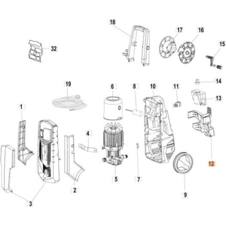 PORTE-ACCESSOIRES EMAK ORIGINAL CH04770668 | Newgardenstore.eu