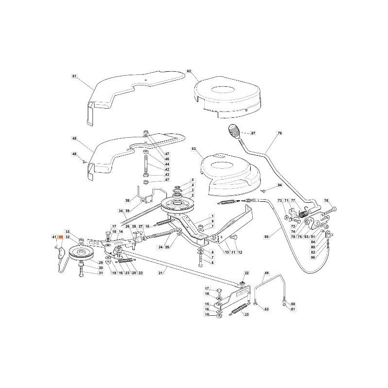 GUIDE DE COURROIE ORIGINAL EMAK G125270304E1