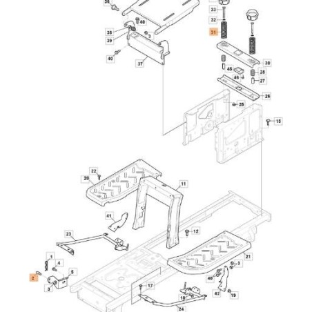 RESSORT D'ORIGINE EMAK G125430264E1ER | Newgardenstore.eu