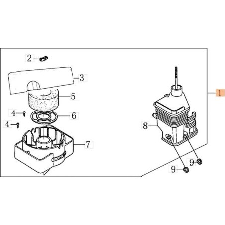 KIT DE FILTRO DE AIRE ORIGINAL EMAK L66150307 | Newgardenstore.eu