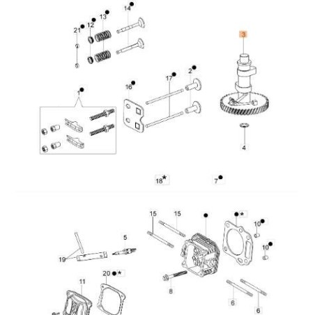 ALBERO CAMME ORIGINALE EMAK L66150102A | Newgardenstore.eu