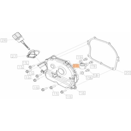 CAPTEUR D'HUILE D'ORIGINE EMAK L66152494 | Newgardenstore.eu