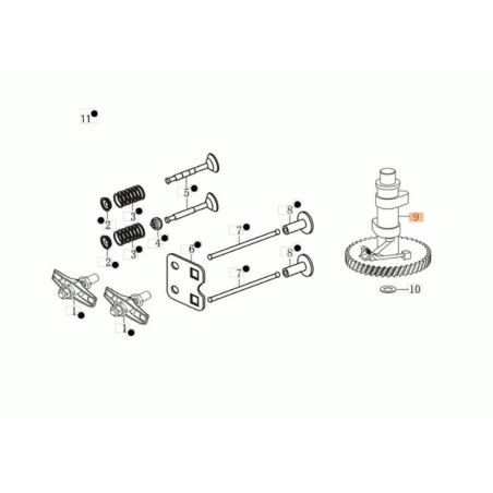 ALBERO CAMME ORIGINALE EMAK L66151598 | Newgardenstore.eu