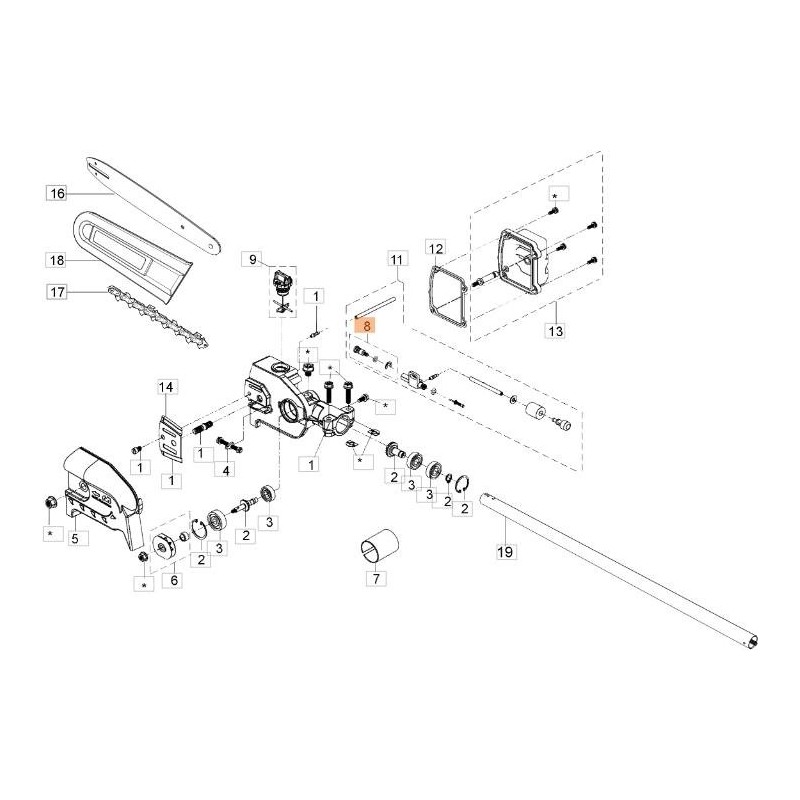 TORNILLO SIN FIN ORIGINAL EMAK MI000006R