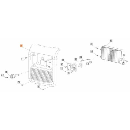 SOPORTE DE PANEL ORIGINAL EMAK L66152537 | Newgardenstore.eu