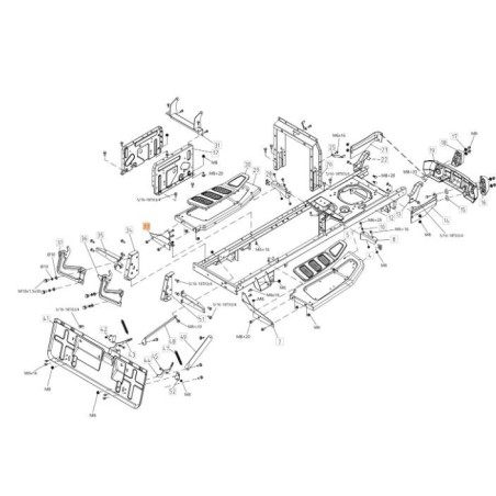 SUPPORTO PEDANA SINISTRO ORIGINALE EMAK TS000183R | Newgardenstore.eu