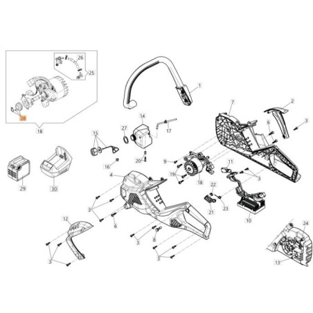 KIT DE TORNILLO SIN FIN EMAK ORIGINAL LR000091R | Newgardenstore.eu