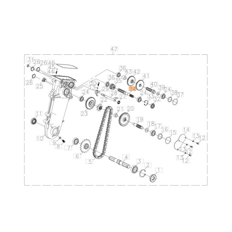 ORIGINAL EMAK DRIVE SHAFT L66151261