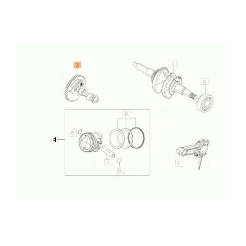 ALBERO CAMME ORIGINALE EMAK L66151809