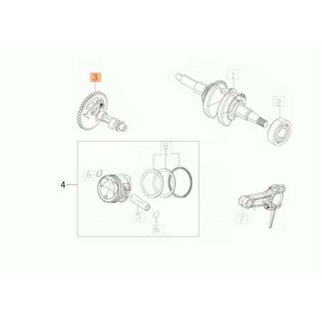 ALBERO CAMME ORIGINALE EMAK L66151809 | Newgardenstore.eu