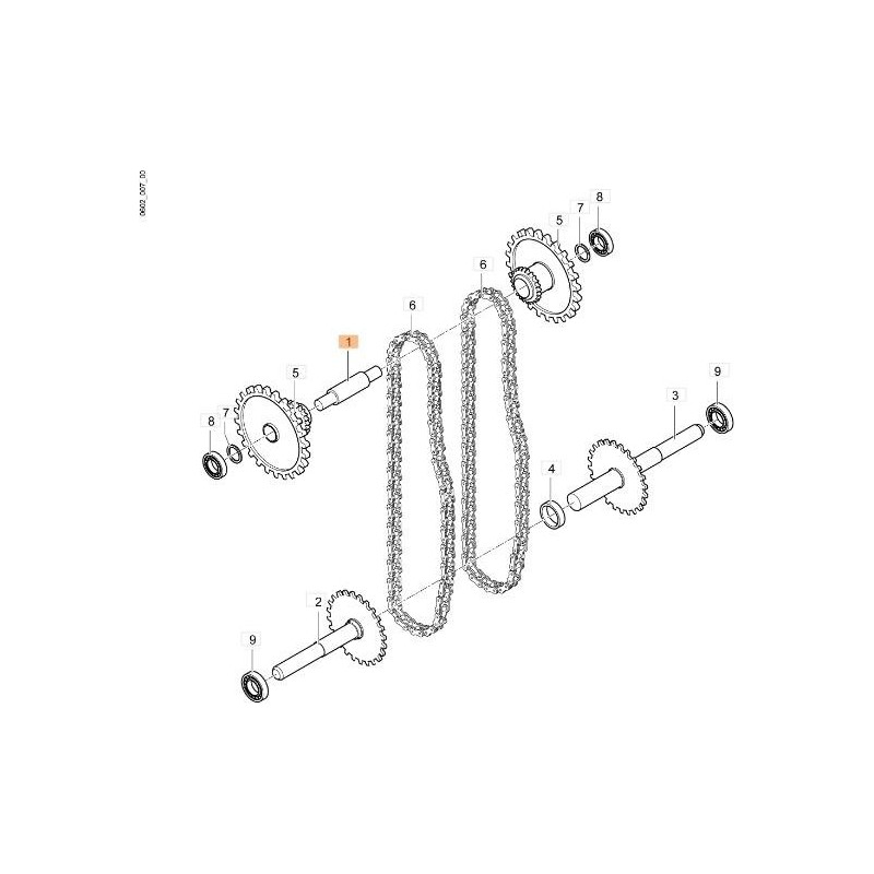 EJE DE PIÑÓN EMAK ORIGINAL YF1375047