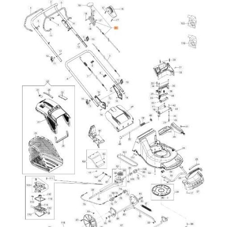 ACELERADOR COMPLETO ORIGINAL EMAK 66060586R | Newgardenstore.eu