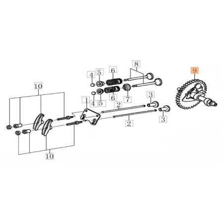 ALBERO CAMME ORIGINALE EMAK L66152133 | Newgardenstore.eu