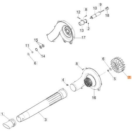 VENTILADOR ORIGINAL EMAK 61240211AR | Newgardenstore.eu