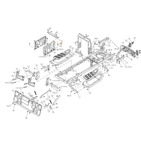 SUPPORTO SEDILE ORIGINALE EMAK TS000182R | Newgardenstore.eu