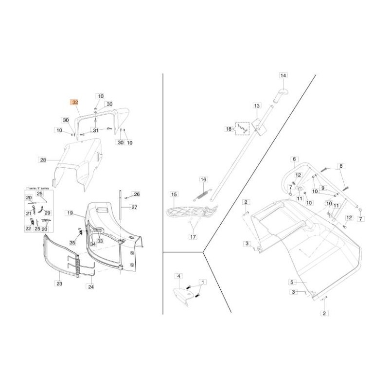 ORIGINAL EMAK DEFLECTOR TERMINAL 68130337R