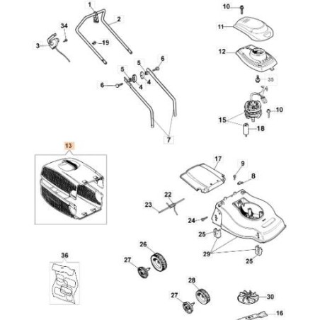 ORIGINAL HALBABTROPFFLÜGEL EMAK 66050058R | Newgardenstore.eu