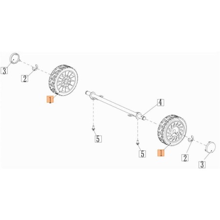 RUOTINO ORIGINALE EMAK L66152718 | Newgardenstore.eu