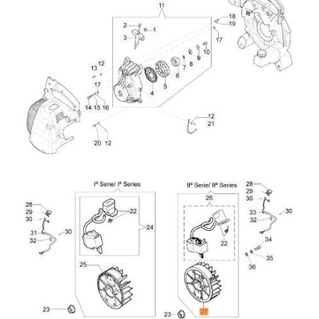 ORIGINAL FLYWHEEL EMAK 61320057AR | Newgardenstore.eu